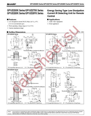 GP1UD281XK0F datasheet  